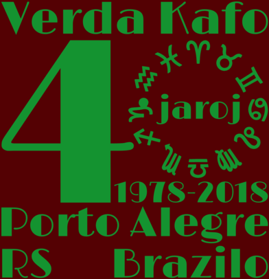 Verda Kafo - 40 jaroj - 1978-2018 - Porto Alegre, RS, Brazilo - Esperanto