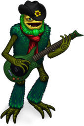 Shugabass on His Bass Guitar