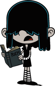 Lucy Loud Reading Poetry