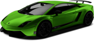 Green Lamborghini