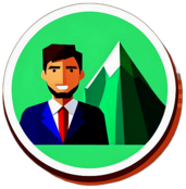 Charity & Volunteering, Minimalist App Icon - Circle Icon Bevel Border