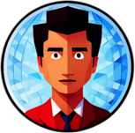 Medicine & Health Reference, Minimalist App Icon - Circle Icon Bevel Border