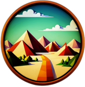 Navigation & Maps, Minimalist App Icon - Circle Icon Bevel Border