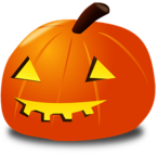 Glowing pumpkin Halloween