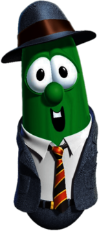 Larry the Cucumber As Stewart Green