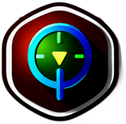 Organic Market, Minimalist App Icon - Circle Icon Bevel Border