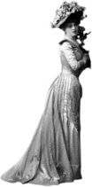 Victorian Woman With Long Dress