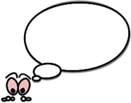 Speech Bubble Eyes Down