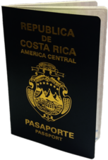 Passport of the Republic of Costa Rica