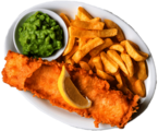 Fish and Chips With Pea Mash