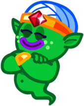 Weeny the Teeny Genie Eyes Closed