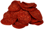 Pile Of Pepperoni Salami Slices