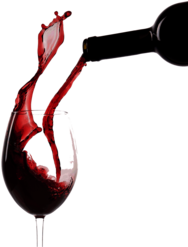 Pouring Red Wine Glass