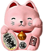 Pink Fortune Cat