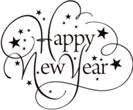 Happy New Year Thin Text