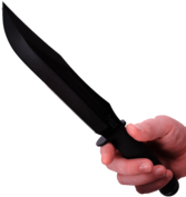 Hand Holding Knife