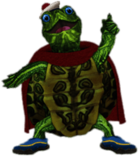 Turtle Tucks Smiling