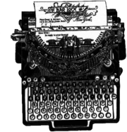 Old Typewriter Top View