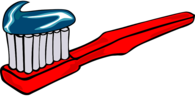Red Toothbrush Clipart
