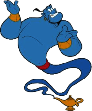 Genie Coming Out Of the Lamp