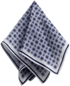 White and Blue Handkerchief