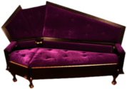 Velvet Coffin Couch