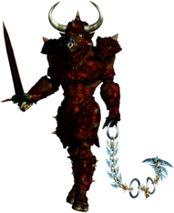 Minotaur Holding Chain