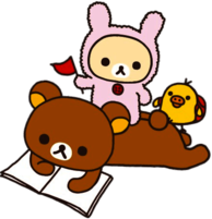 Rilakkuma and Friends Reading