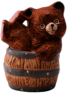 Bear In Barrel Toy