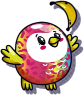 Pikmi Pop Beeps the Owl with Banana