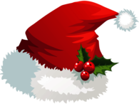 Christmas Santa Claus Hat Mistletoe