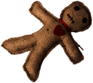 Voodoo Doll With Red Heart