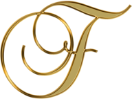 Capital Letter F Elegant