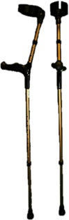 Bronze Design Crutches