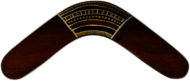 Decorated Boomerang