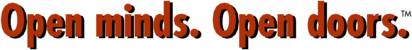 Open minds Open doors