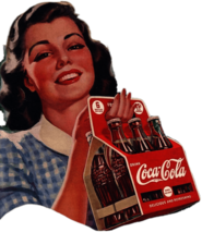 Vintage Coca Cola Advertising Feat Woman