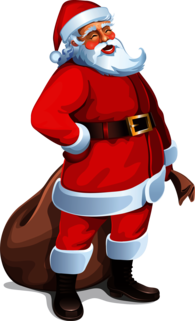 Santa Claus Brown Bag