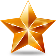 Bright Star Clipart Christmas