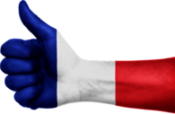 Hand France Flag