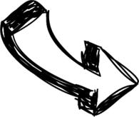 Arrow Black Drawing Bottom Right