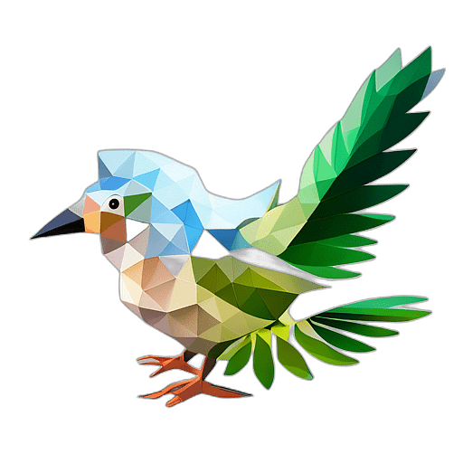 Stylized Representation Of A Peace Dove Holding A Leafy Olive Branch., In The Style Of A Cartoon Animation Character - Full Body, Single View, No Shadow