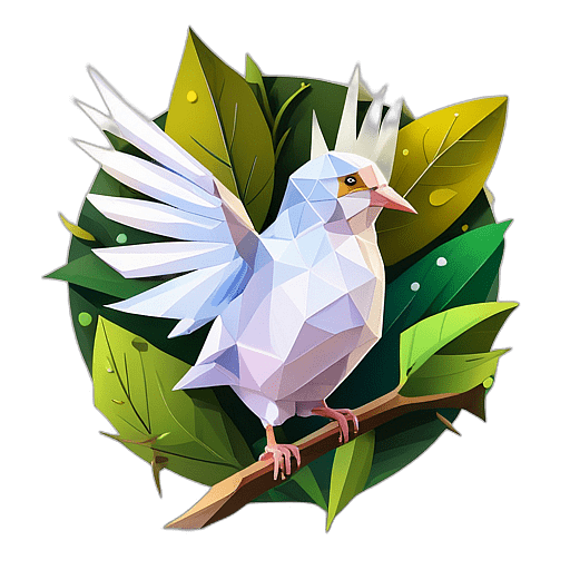 Peace Dove With A Tear, Symbolizing Hope Amidst Despair, Olive Branch In Beak., In The Style Of A Cartoon Animation Character - Full Body, Single View, No Shadow