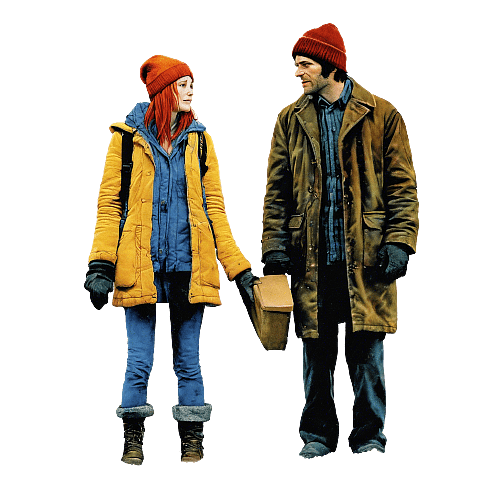 Kate Winslet and Jim Carrey in Eternal Sunshine of the Spotless Mind