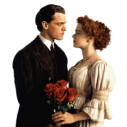 Leonardo DiCaprio and Kate Winslet in Titanic