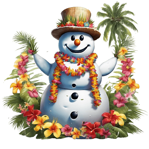 Tropical Snowman