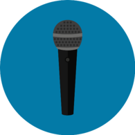 Microphone Round Icon