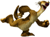 Ice Age character Sid running
