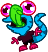 Slurpy the Lickity Lizard Trying To Catch Something