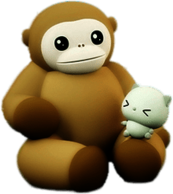 Pak Atan With Bingo on His Lap